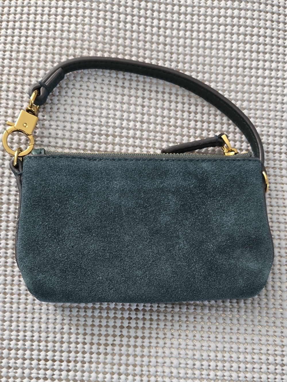 Madewell Suede Clip And Go Clutch